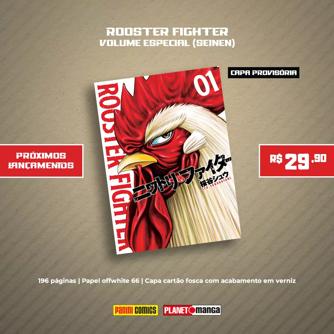 rooster fighter panini divulgacao